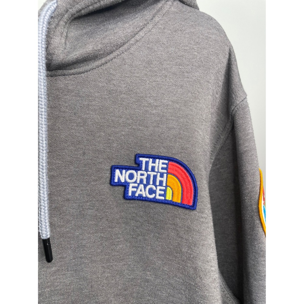 The North Face Hoodie California Patch Grey Medium - Picture 3 of 8
